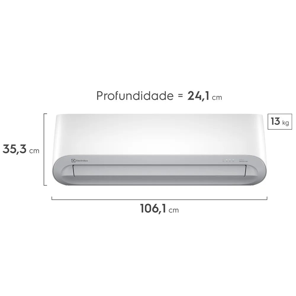 Ar-Condicionado Split Electrolux Inverter 24.000 BTUs Color Adapt Quente/Frio (JI24R/JE24R)