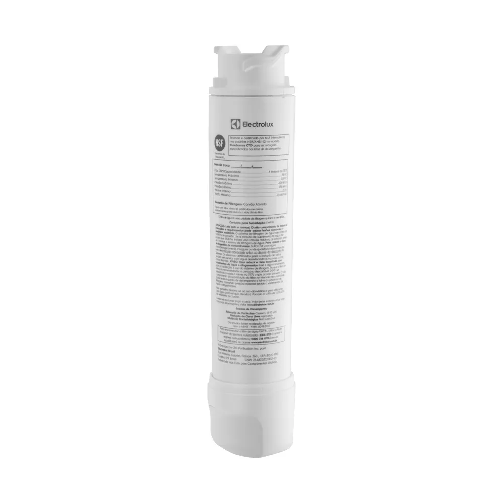 Kit Filtro de Água para Geladeira Electrolux DM85X, DM86X, DM86V, DM90X, DM91X, DQ90X, IQ8IS e IQ8IB (3 unidades)