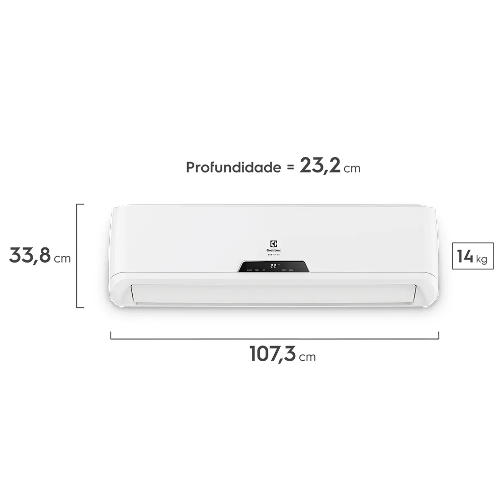Ar-Condicionado Split Electrolux Inverter 22.000 BTUs Quente/Frio com Função Eco (QI22R/QE22R)