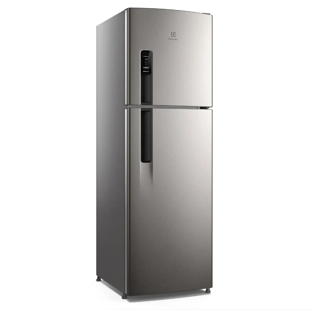 Geladeira Electrolux Frost Free 400L AutoSense Inverter Duplex Inox Look (IF44S)