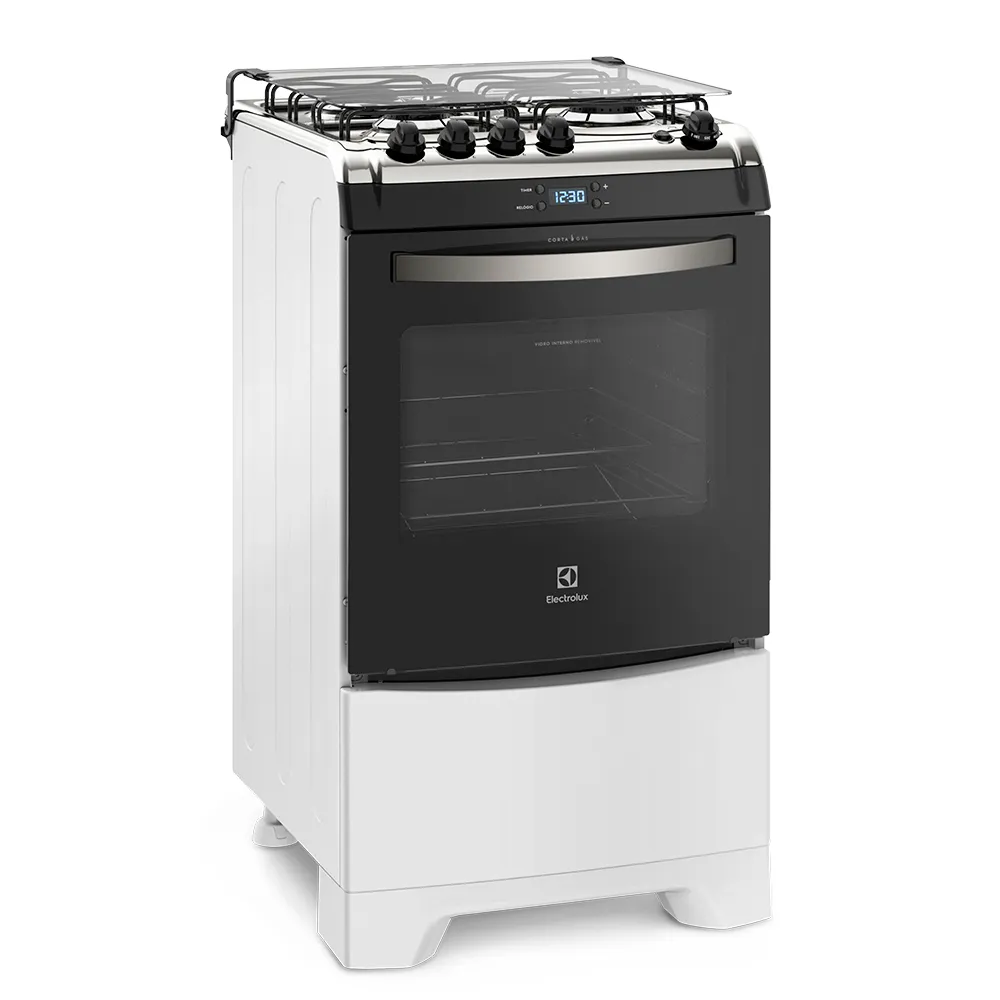 Fogão 4 Bocas Electrolux Branco com Timer Digital (52LBR)