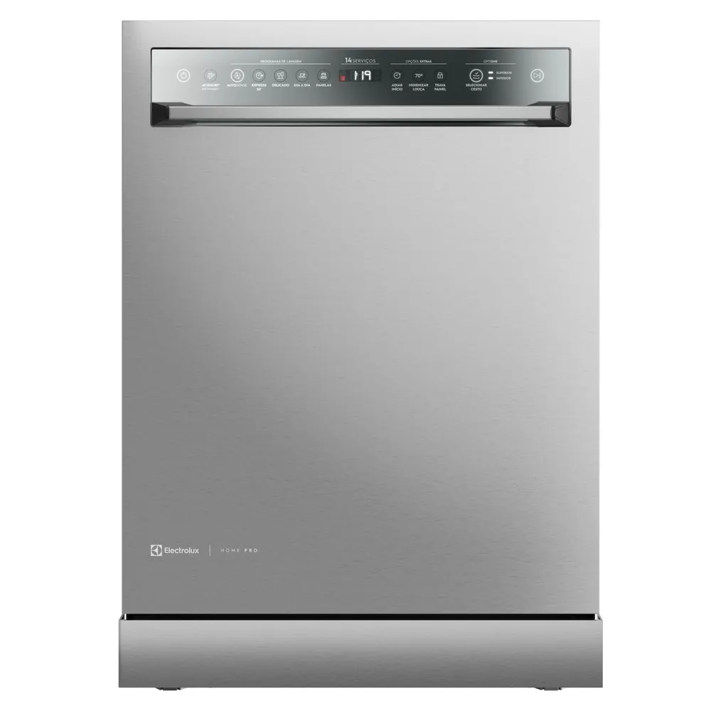 Lava-Louças Electrolux 14 Serviços Inox Home Pro com Função Higienizar 70° (LS14X)