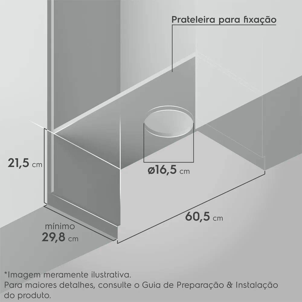 Depurador de Ar Electrolux 60cm Retrátil Inox Efficient com Luz de Led (DE6RX)