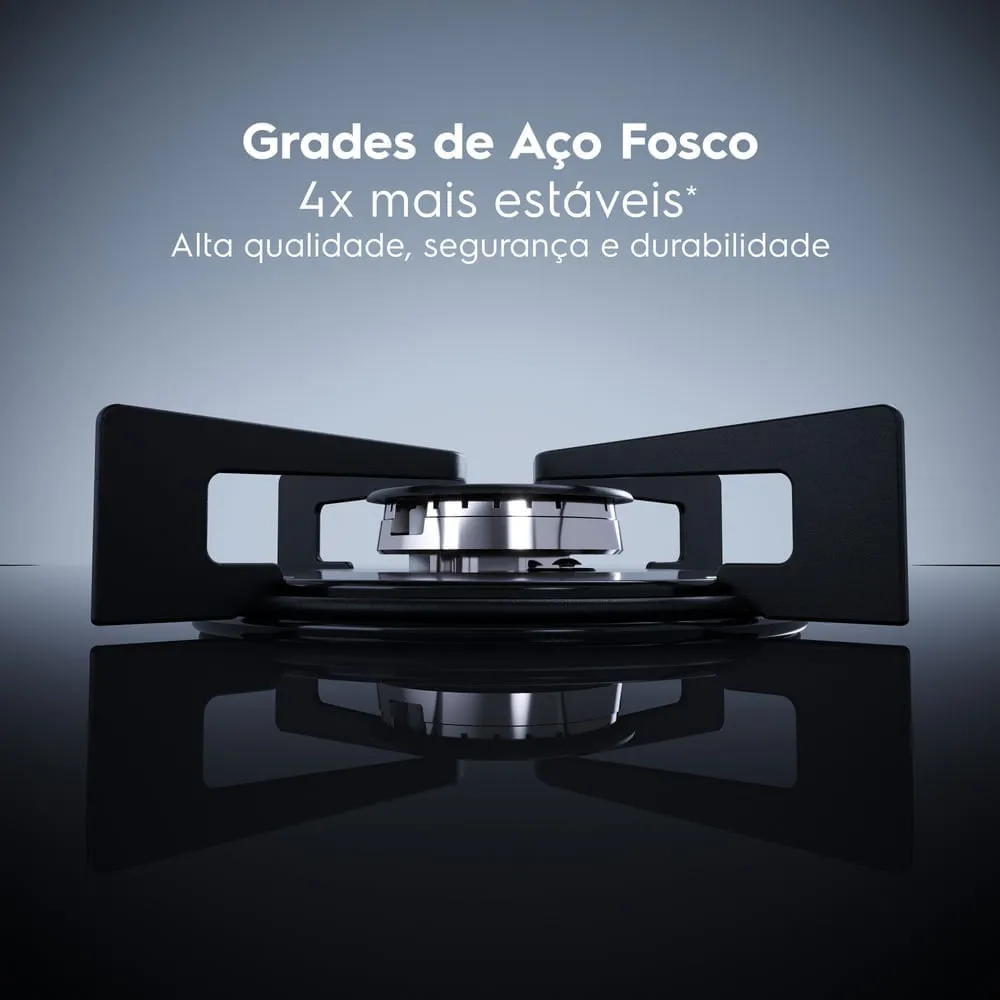 Kit Cooktop 5 Bocas a Gás Efficient (KE5GR) + Forno de Embutir Elétrico 80L Efficient (OE8EL) Electrolux