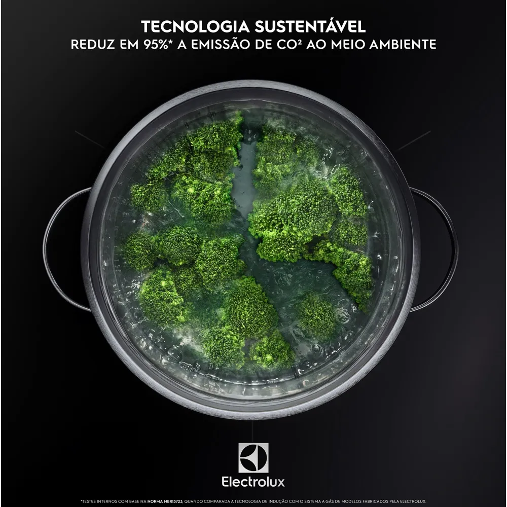 Cooktop 2 Bocas de Indução Electrolux Efficient 2 em 1 com Powerboost (IE3LP)
