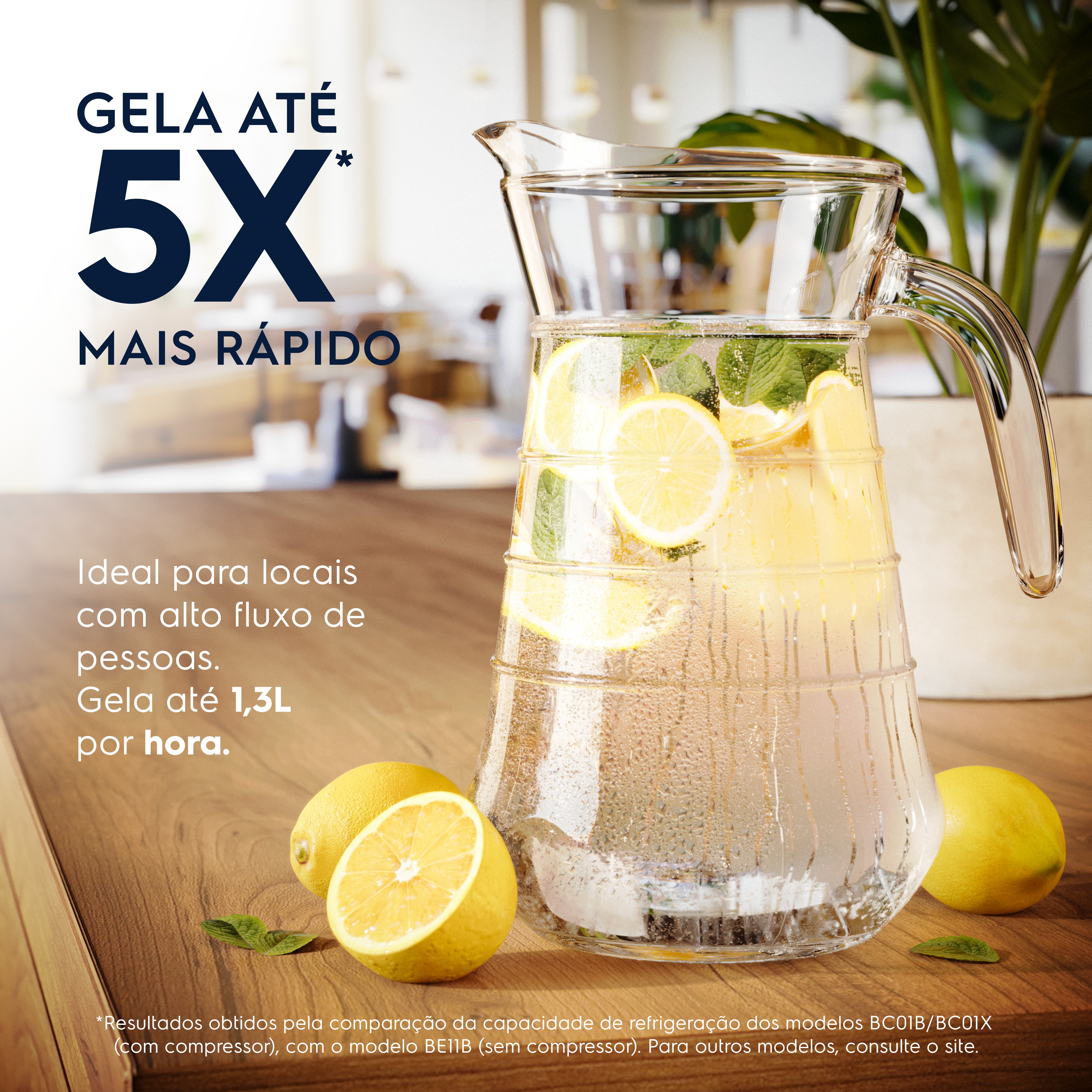 Bebedouro Electrolux Água Gelada, Fria e Natural com Compressor Cinza (BC01X)