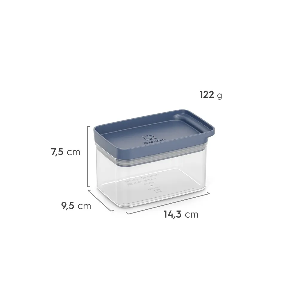 Pote Hermético Organizador Electrolux Experience Empilhável Modular 0,6L