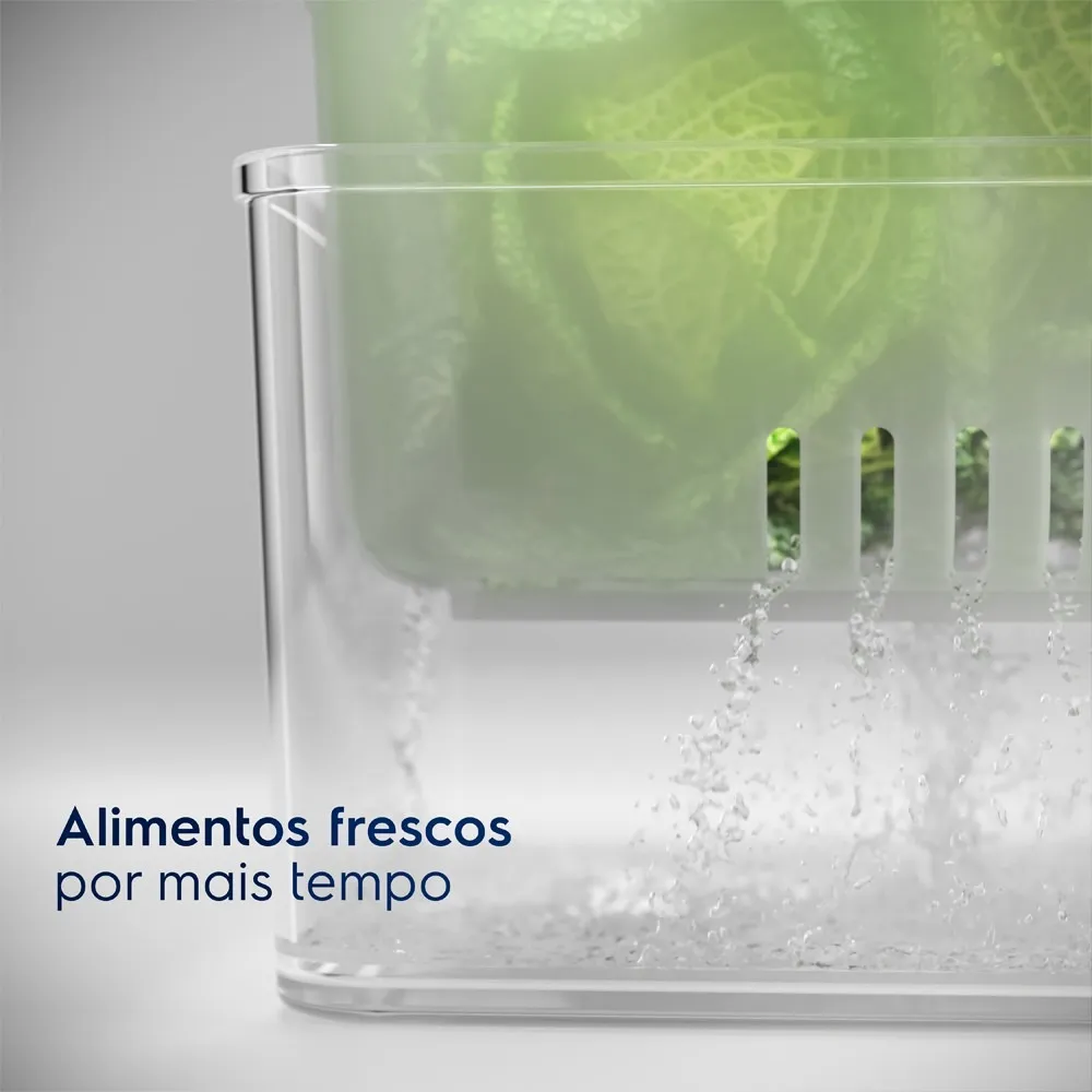 Organizador de Geladeira Electrolux Experience com Escorredor 2,3L
