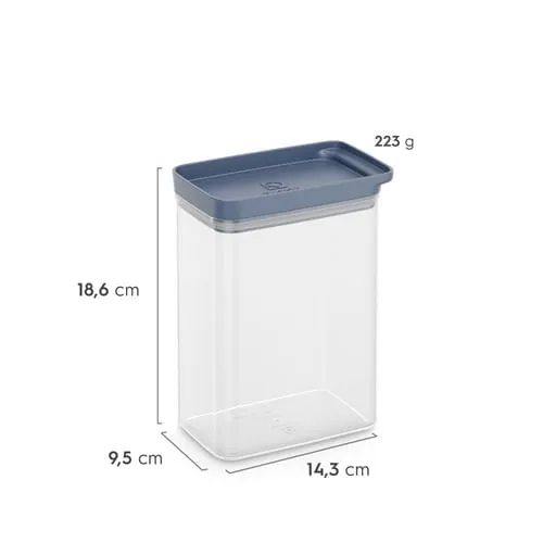 Kit Cesto para Roupas Dobrável Electrolux 40 Litros Branco e Azul + 2 Potes Herméticos Organizadores Electrolux Experience Empilhável Modular 1,75L